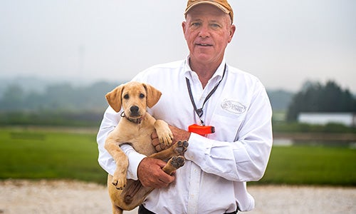 Mitch Hainsfurther, Webfoot’s owner and head trainer 
