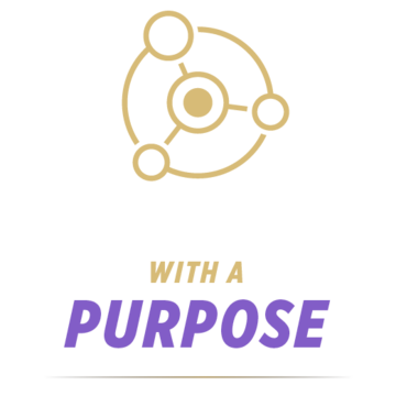 Nutrition with a purpose subhead with connection icon